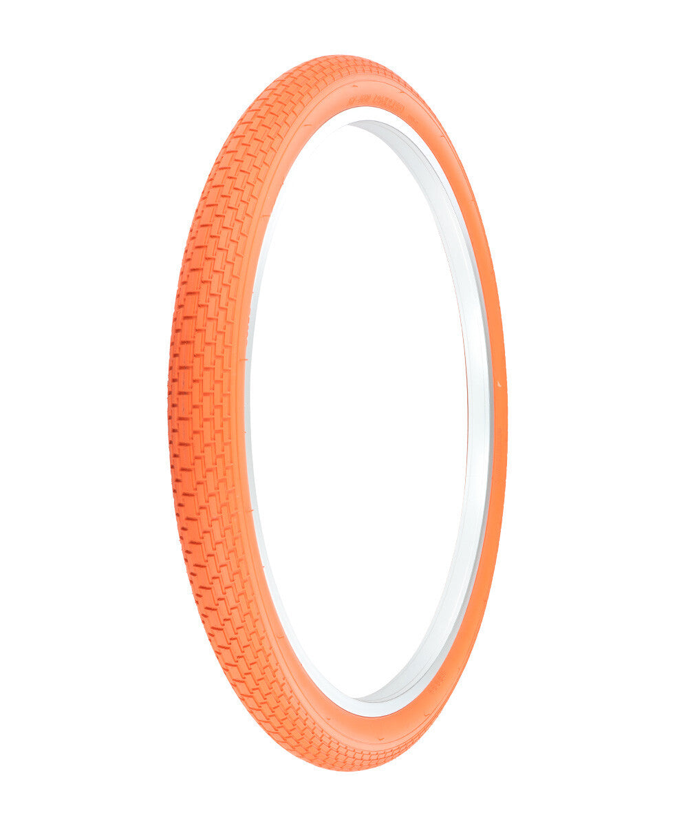 PRO+ BICYCLE WIRE BEAD TIRE 26 x 2.125 ORANGE HEAVY DUTY BRICK TREAD