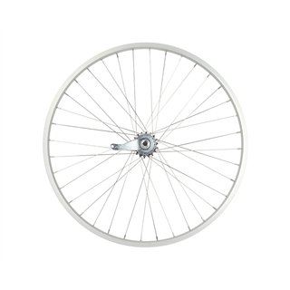 Wheel 26" x 1.75" 36 Spoke Coaster Alloy Silver (Single Wall, 14g UCP Spokes, 3/8" Axle)
