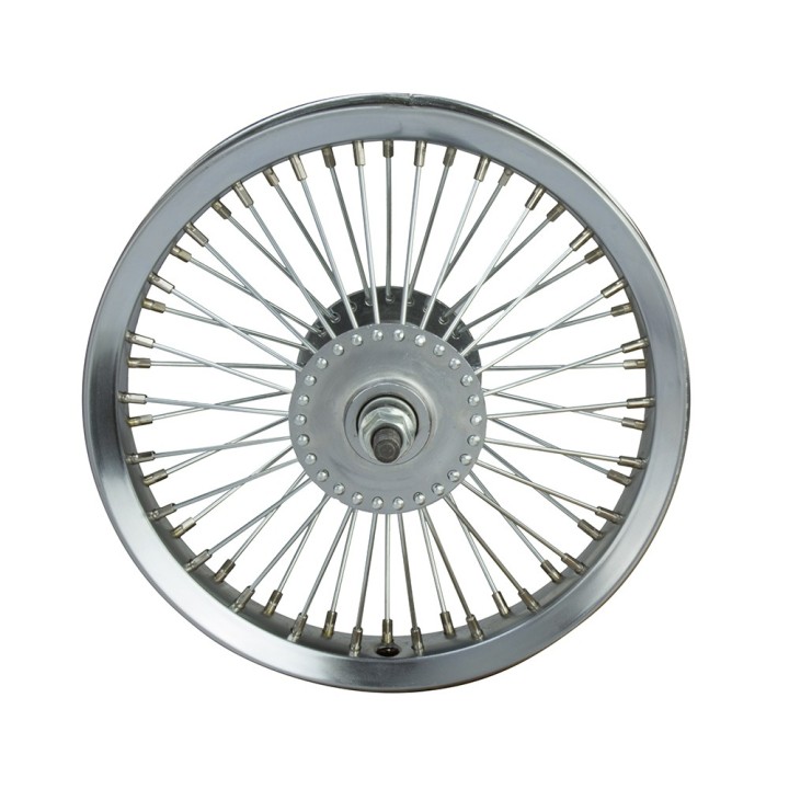 OG Lowrider Classic  12"  Wheel Set (Front & Coaster) 52 Spokes (Single Wall, 14g Stainless Steel Spokes, 3/8" Axle) Chrome