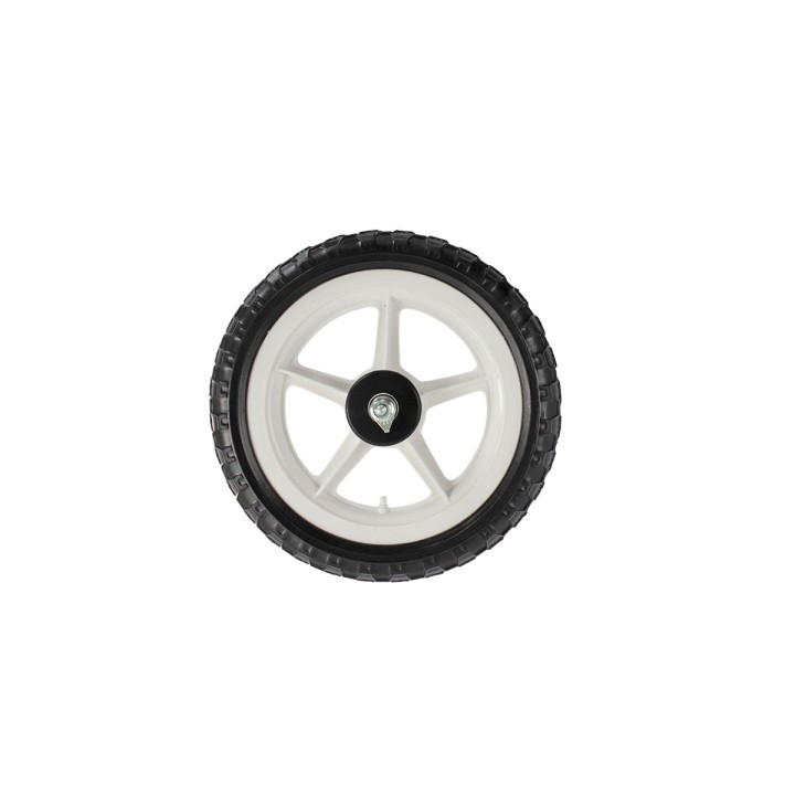 PRO+  Wheel Set (Front & Freewheel) 12" 5 Spokes 14gPlastic Black/White