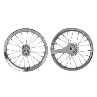 OG Lowrider Classic Wheel Set (Front & Coaster) 20 Spokes (Single Wall, 14g Stainless Steel Spokes, 3/8" Axle) Chrome