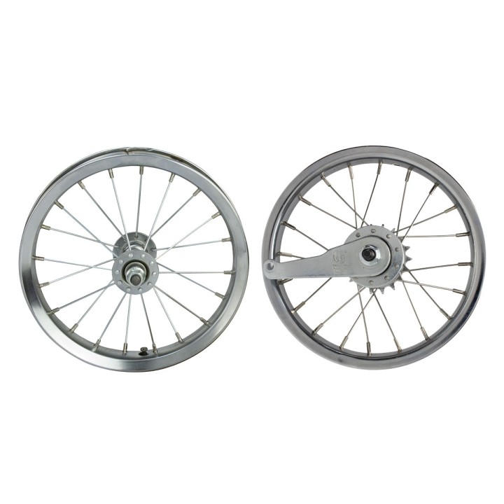 OG Lowrider Classic Wheel Set (Front & Coaster) 20 Spokes (Single Wall, 14g Stainless Steel Spokes, 3/8" Axle) Chrome