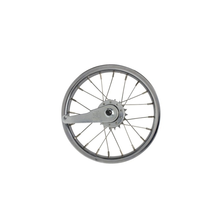 OG lowrider Classic 12" Wheel 20 Spokes Coaster Steel Chrome (Single Wall, 14g Stainless Steel Spokes, 3/8" Axle)