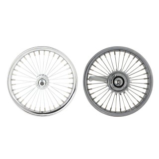 OG Lowrider Classic Wheel Set (Front & Coaster) 36 Spokes (Single Wall, 14g Stainless Steel Spokes, 3/8" Axle) Chrome