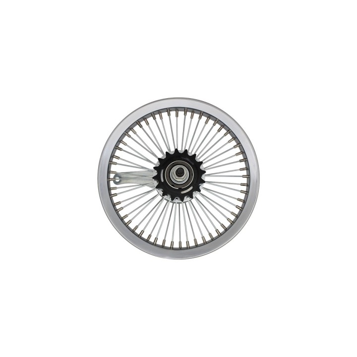 OG Lowrider Classic  12"  Wheel Set (Front & Coaster) 52 Spokes (Single Wall, 14g Stainless Steel Spokes, 3/8" Axle) Chrome