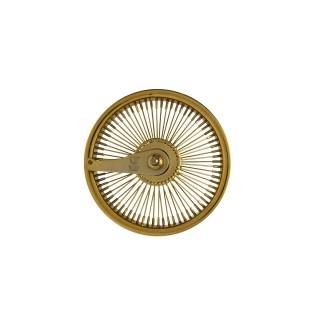 OG Lowrider 12" Wheel 72 Spokes Coaster Steel Gold (Single Wall, 14g Stainless Spokes, 3/8" Axle)