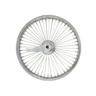 OG lowrider Classic 16" Wheel 52 Spokes Coaster Steel Chrome (Single Wall, 14g Stainless Steel Spokes, 3/8" Axle)