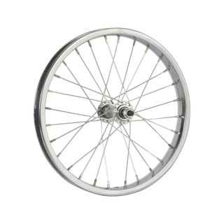 OG lowrider Classic 16" Wheel 28 Spokes Front Steel Chrome (Single Wall, 14g Stainless Steel Spokes, 3/8" Axle)