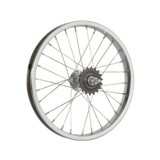 OG lowrider Classic 16" Wheel 28 Spokes Coaster Steel Chrome (Single Wall, 14g Stainless Steel Spokes, 3/8" Axle)