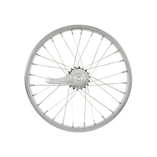 OG Lowrider Classic 16" Wheel Set (Front & Coaster) 28 Spokes (Single Wall, 14g Stainless Steel Spokes, 3/8" Axle) Chrome