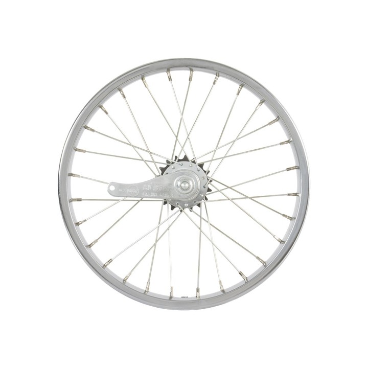 OG Lowrider Classic 16" Wheel Set (Front & Coaster) 28 Spokes (Single Wall, 14g Stainless Steel Spokes, 3/8" Axle) Chrome