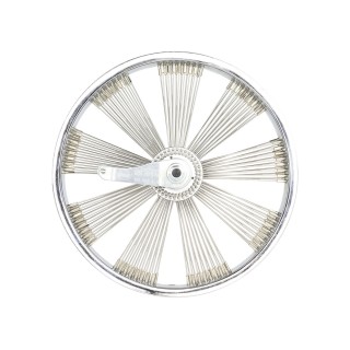 OG Lowrider Classic  16" Wheel Set (Front & Coaster) 144 Fan (Single Wall, 14g Stainless Steel Spokes, 3/8" Axle) Chrome  , 16 I