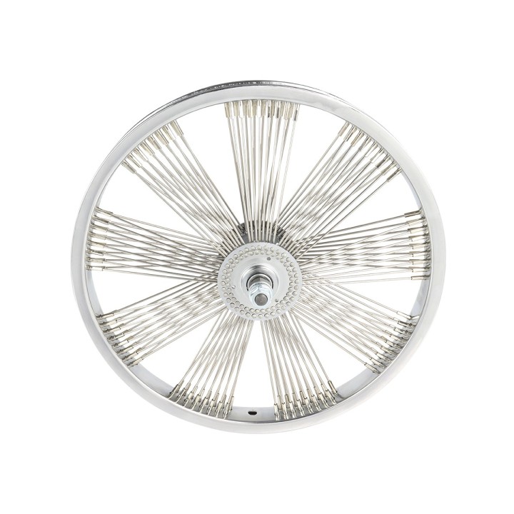 OG Lowrider Classic  16" Wheel Set (Front & Coaster) 144 Fan (Single Wall, 14g Stainless Steel Spokes, 3/8" Axle) Chrome  , 16 I