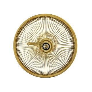 OG lowrider Classic 16" Wheel 144 Spokes Coaster Steel Gold (Single Wall, 14g Stainless Steel Spokes, 3/8" Axle)