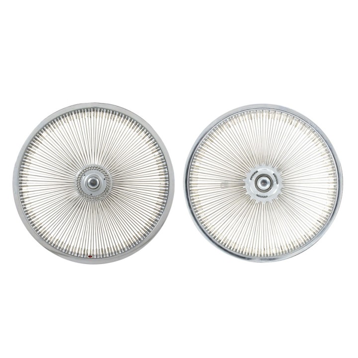OG Lowrider Classic 16" Wheel Set (Front & Coaster) 144 Spokes (Single Wall, 14g Stainless Steel Spokes, 3/8" Axle) Chrome