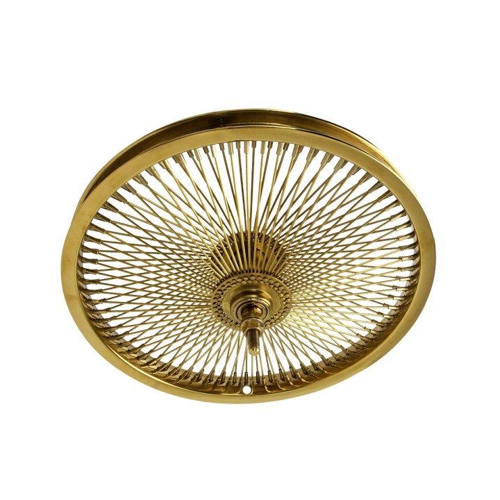 OG Lowrider Classic 16" Wheel Set (Front & Coaster) 144 Spokes (Single Wall, 14g Stainless Steel Spokes, 3/8" Axle) Gold