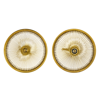 OG Lowrider Classic 16" Wheel Set (Front & Coaster) 144 Spokes (Single Wall, 14g Stainless Steel Spokes, 3/8" Axle) Gold