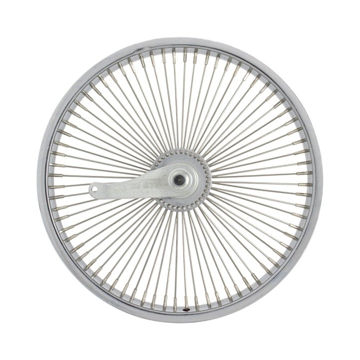 OG lowrider Classic 16" Wheel 72 Spokes Coaster Steel Chrome (Single Wall, 14g Stainless Steel Spokes, 3/8" Axle)