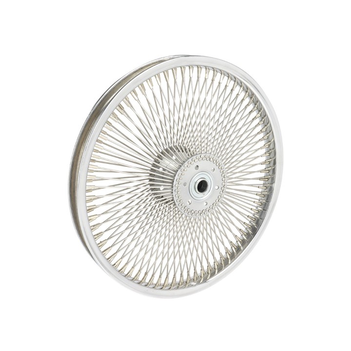 OG lowrider Classic 16" Wheel 144 Spokes 2 x Hollow Hub Steel Chrome (Single Wall, 14g Stainless Steel Spokes, 3/8" Axle)