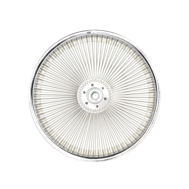 OG lowrider Classic 16" Wheel 144 Spokes 2 x Hollow Hub Steel Chrome (Single Wall, 14g Stainless Steel Spokes, 3/8" Axle)