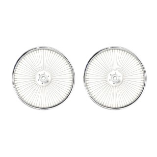 OG lowrider Classic 16" Wheel 72 Spokes 2 x Hollow Hub Steel Chrome (Single Wall, 14g Stainless Steel Spokes, 3/8" Axle)
