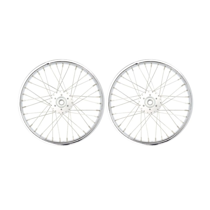 OG Lowrider Classic  16" Wheel Set (Front & 2 x Hollow Hub) 28/36Spokes (Single Wall, 14g Steel Spokes, 3/8" Axle) Chrome