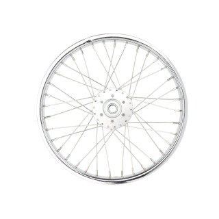 OG lowrider Classic16" Wheel 36 Spokes  Hollow Hub Steel Chrome (Single Wall, 14g Stainless Steel Spokes, 3/8" Axle)