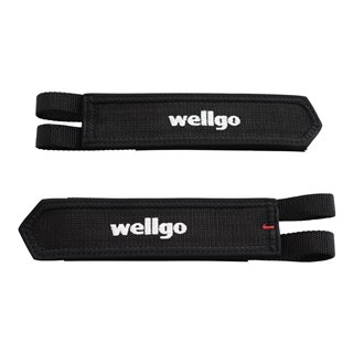 Pedal Straps Wellgo Double Nylon Black/White