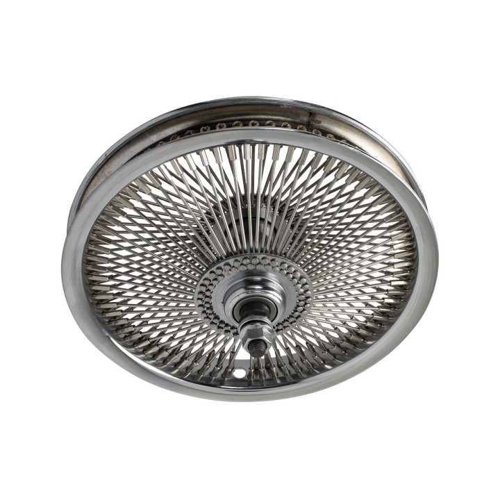 Wheel 12" 144 Spoke Front Steel Chrome (Single Wall, 14g Stainless Spokes, 3/8" Axle)