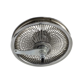 Wheel 12" 144 Spoke Coaster Steel Chrome (Single Wall, 14g Stainless Spokes, 3/8" Axle)