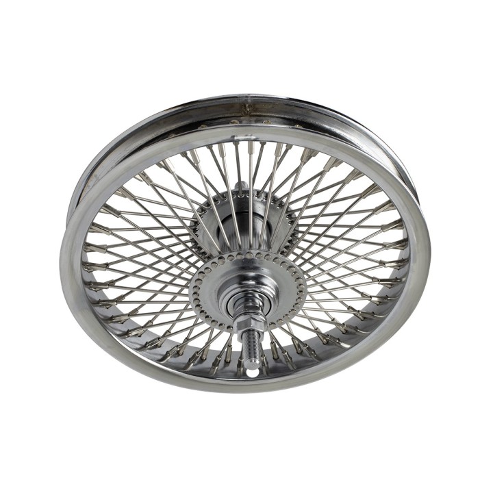 Lowrider Bike Wheel 12" 144 Spoke Front Steel Chrome (Single Wall, 14g Stainless Spokes, 3/8" Axle)