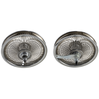 Wheel Set (Front & Coaster) 12" 72 Spokes 14g Stainless Steel Chrome