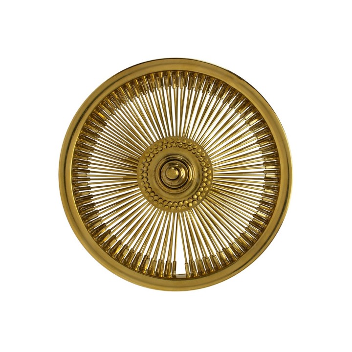 OG Lowrider Wheel 12" 144 Spoke Front Steel Gold (Single Wall, 14g Stainless Spokes, 3/8" Axle)