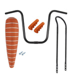 20" LOWIRDER SPARKLE ORANGE STRIPE BANANA SEAT W/ GRIPS,SISSYBAR & HANDLEBAR