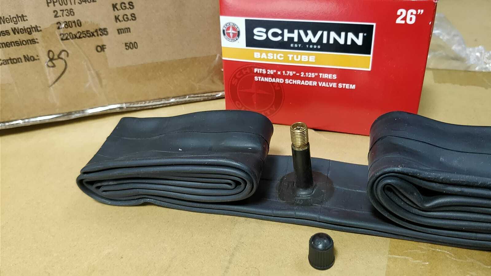 Schwinn 26x1.75" 26x1.95" 26x2.125"  Bike Bicycle Inner Tube Schrader Cruiser
