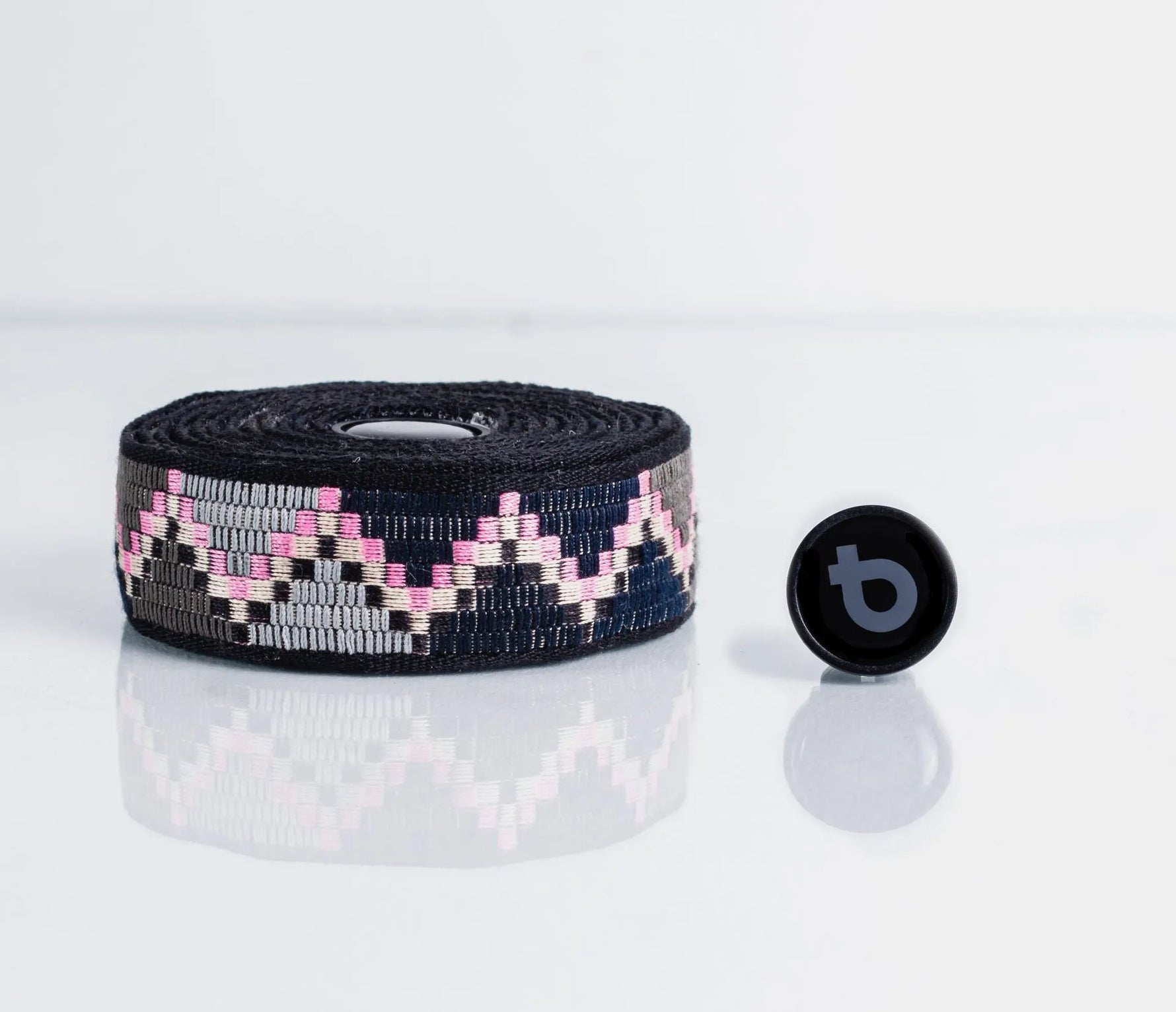 BTP Handlebar Tape Ribbon Jungle Gray Pink BRBN-JUNGLE_GRYPK