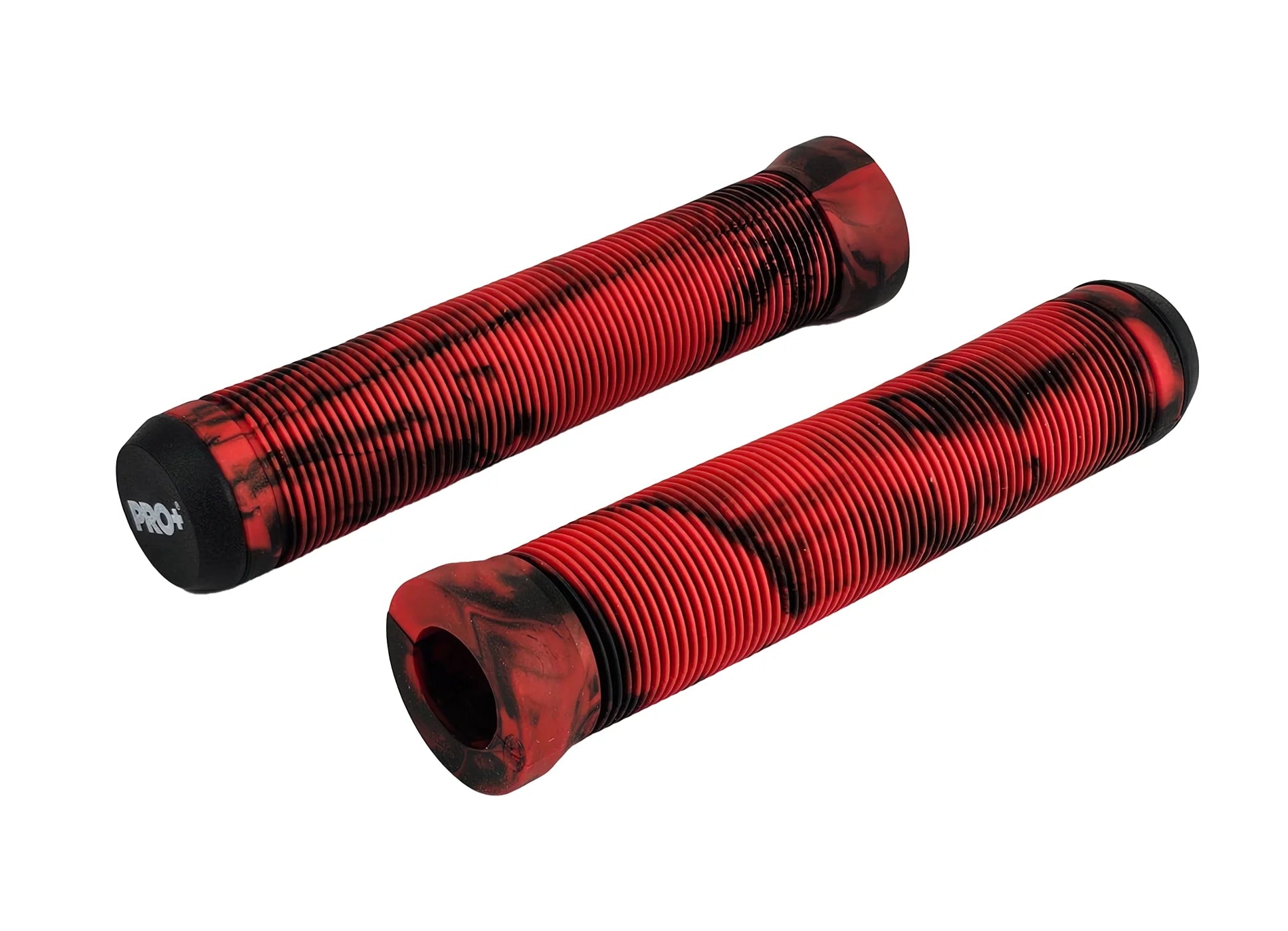 Grips BMX OD Flangeless 135mm Black/Red